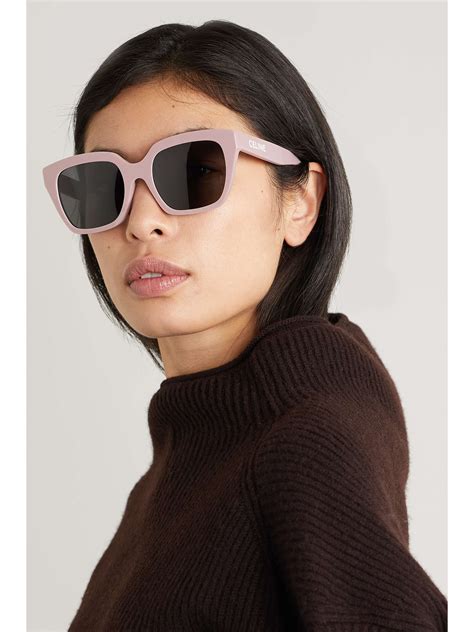 celine eyewear oversized square-frame acetate sunglasses|celine oversized square sunglasses.